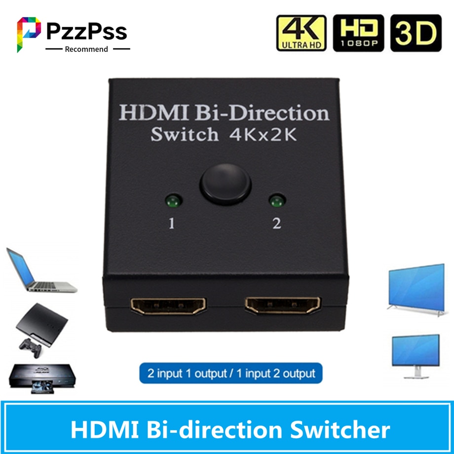 PzzPss 4K HDMI ġ, 2 Ʈ,  1x2, 2x1 HDMI ..